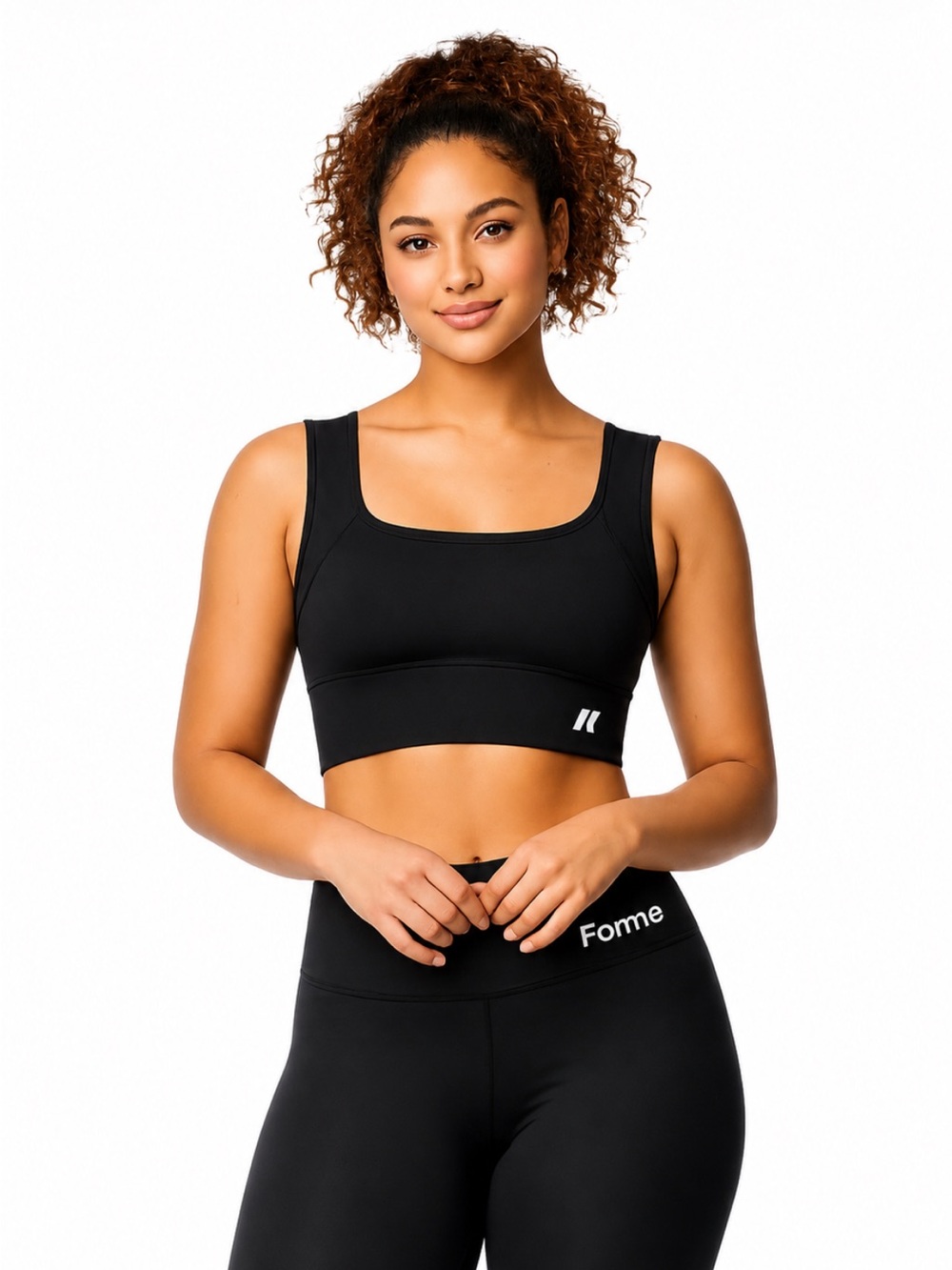 Forme Science “Revive” Bra Black Posture Transformer Crop Top Size XL Like New!